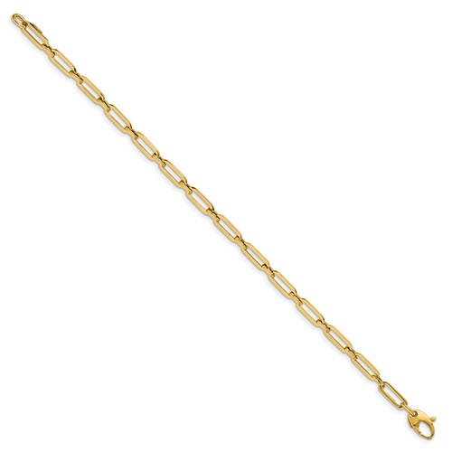 Leslie's 14K Polished Flat Oval Link Bracelet