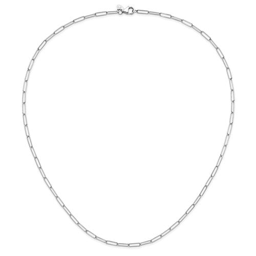 Leslie's 14K White Gold Polished Fancy Link Necklace