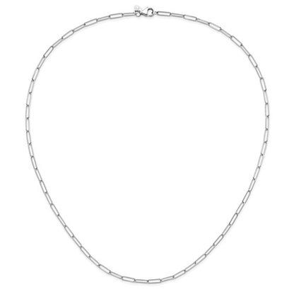 Leslie's 14K White Gold Polished Fancy Link Necklace