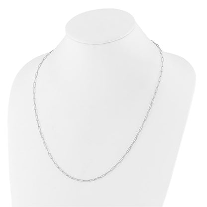 Leslie's 14K White Gold Polished Fancy Link Necklace