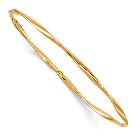 Leslie's 14K Polished Twisted Slip-on Bangle