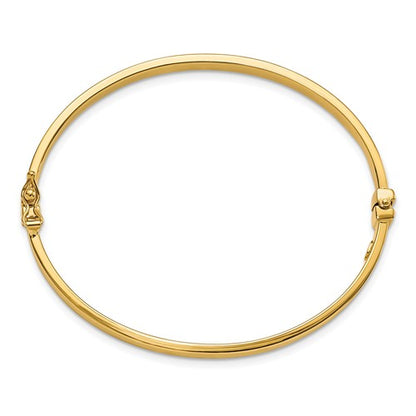 Leslie's 14K Gold Polished Hinged Bangle Bracelet