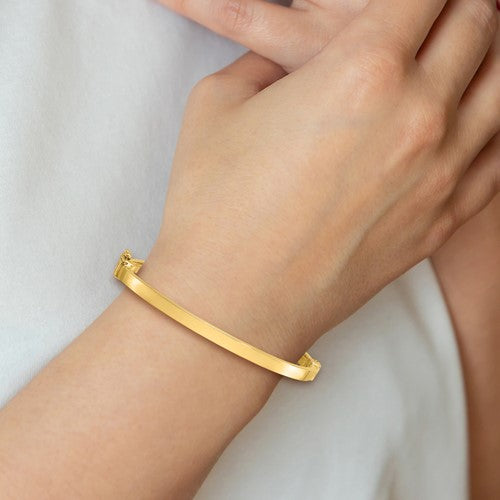 Leslie's 14K Gold Polished Hinged Bangle Bracelet