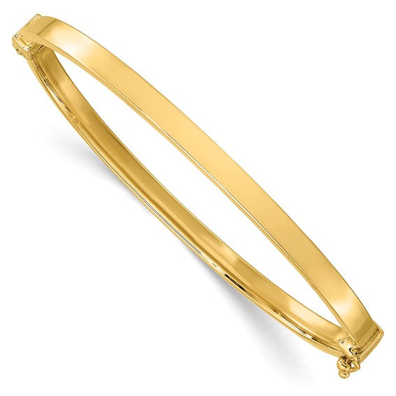 Leslie's 14K Gold Polished Hinged Bangle Bracelet