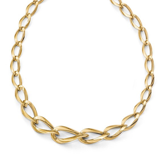 Leslie's 14K Polished Fancy Link Necklace