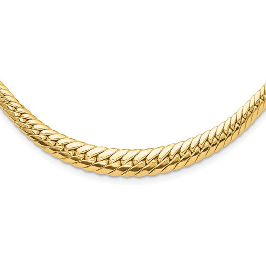 Leslie's 14K Polished Graduated Fancy Link Necklace