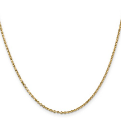 14K Forzantine Cable with Lobster Clasp Anklets