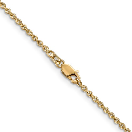 14K Forzantine Cable with Lobster Clasp Chain
