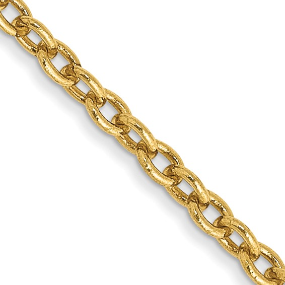 14K Forzantine Cable with Lobster Clasp Anklets