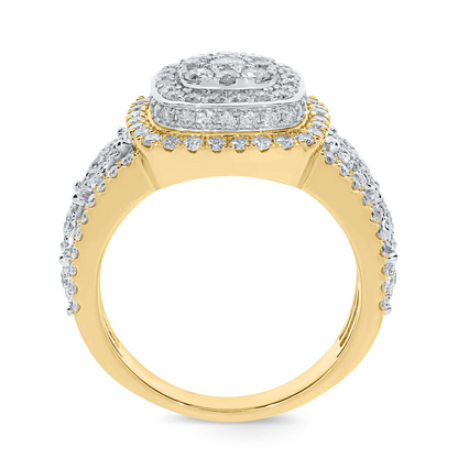 10K YELLOW GOLD 2.50 CARAT MENS REAL DIAMOND ENGAGEMENT WEDDING PINKY RING BAND