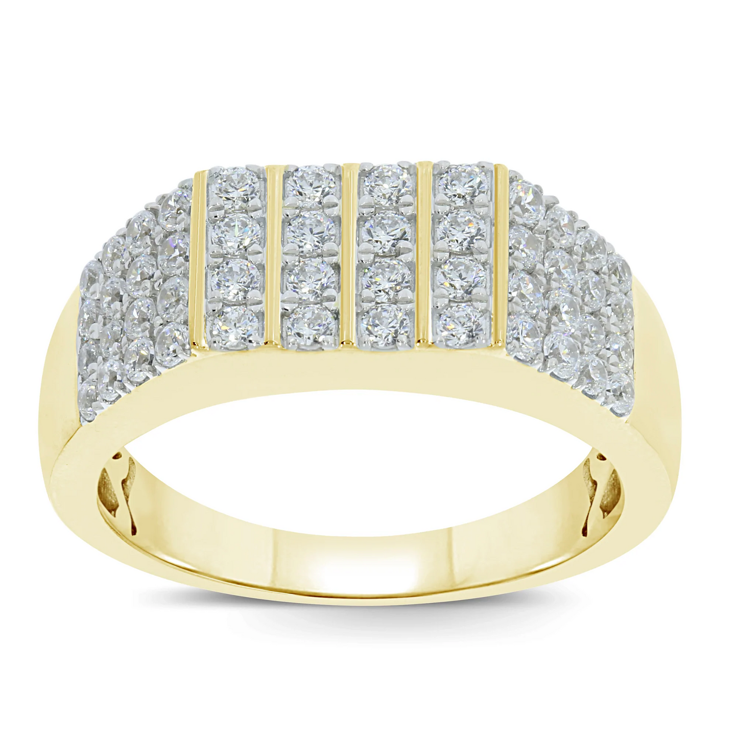10K YELLOW GOLD .80 CARAT REAL DIAMOND ENGAGEMENT RING WEDDING RING BRIDAL BAND / SKU RG17357-YG