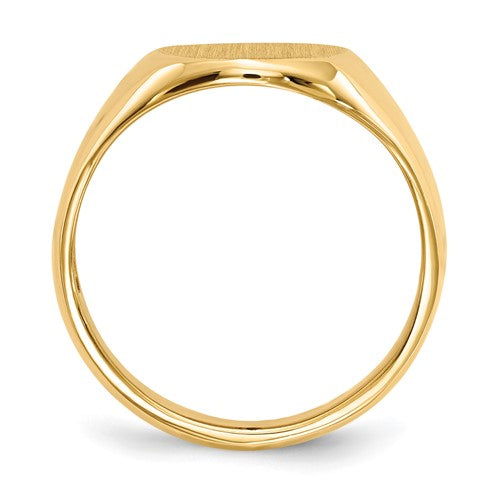 14k 13.5x11.5mm Open Back Signet Ring