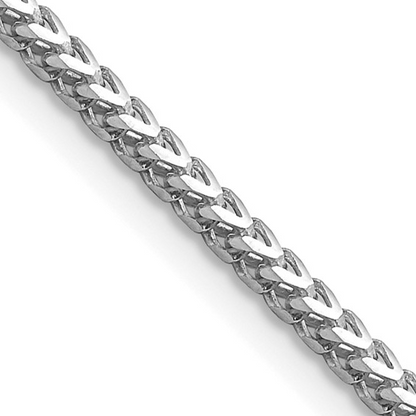 FRANCO WITH LOBSTER CLASP CHAIN 14K White Gold 16 Inch 2mm