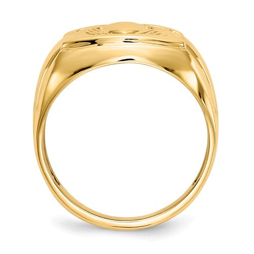 14k A Diamond men's ring