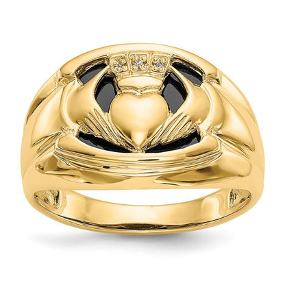 14k A Diamond men's ring