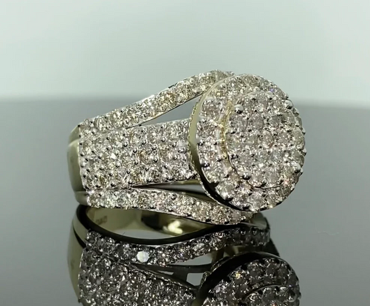 10K YELLOW GOLD 3 CARAT WOMEN REAL DIAMOND ENGAGEMENT RING WEDDING RING BRIDAL / SKU FR2M0807GQ-YG